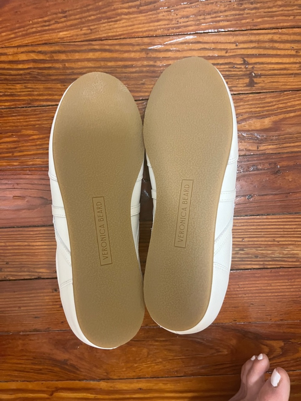 Veronica Beard Riviera Leather Sneaker - Coconut - Picture 8 of 9